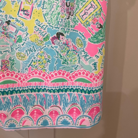 Lilly Pulitzer Marli Stretch Shift Dress Size 2 Pop Up in the Beginning Print - Picture 8 of 14